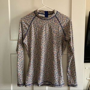J.Crew Liberty Print Rash Guard